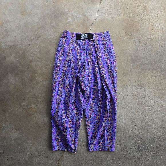 Other - Vintage Athletic Works Pants Mens XL Geometric MC Hammer Style Jogger 90s